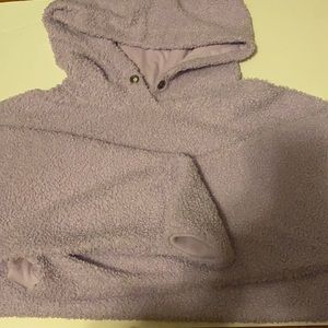 Purple hoodie sweatshirt